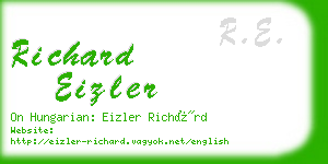 richard eizler business card